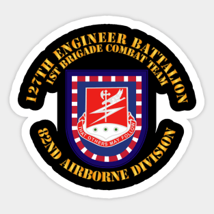 Flash w 127th Engineer Bn Sticker